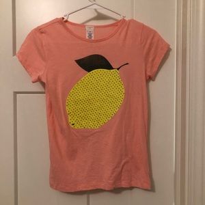 Crewcuts pink lemon T-shirt.